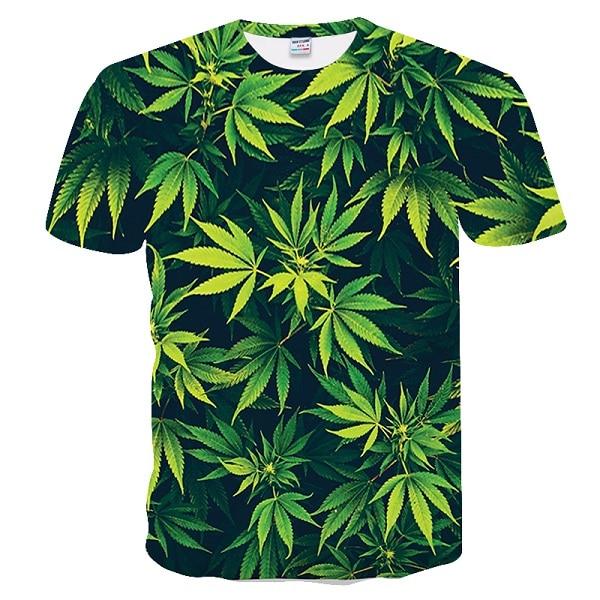 T-Shirt Cannabis <br> Feuille de Cana