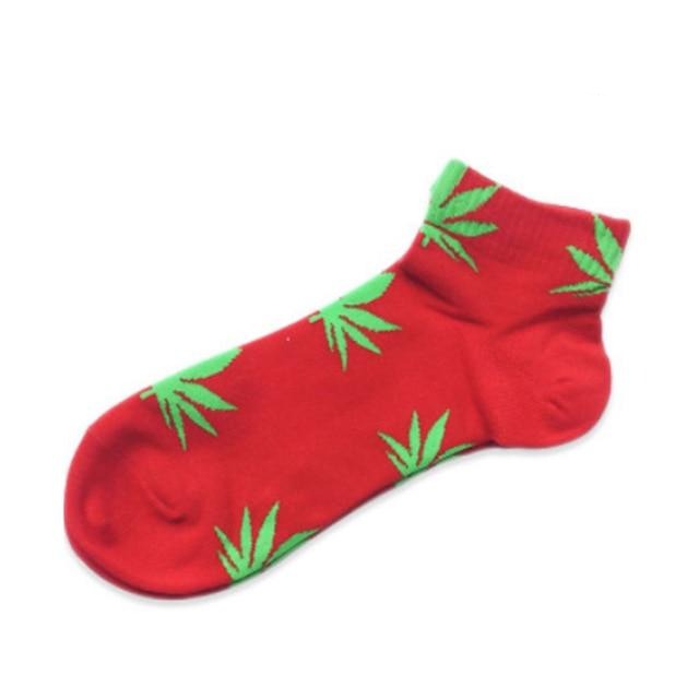 Chaussette Weed Rouge et Vert