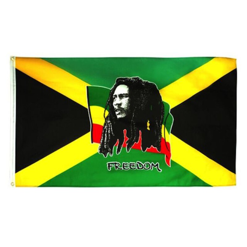Drapeau Bob Marley Jamaïque 