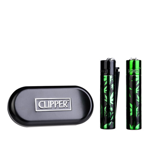 Briquet clipper noir et vert