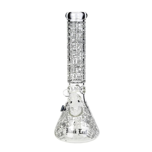 Bang en verre Black Leaf