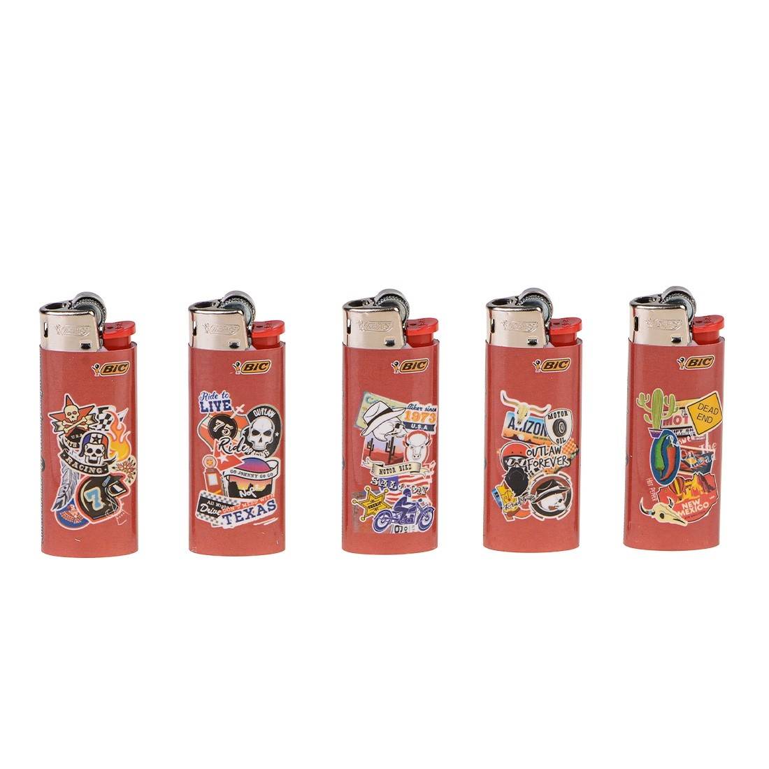 Briquet Bic rouge