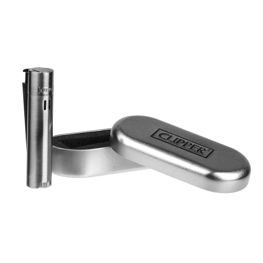 Briquet Clipper métal chalumeau