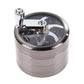 Grinder Cannabis Manivelle 4 Parties Gris FOncé