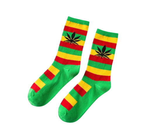 Chaussettes Cannabis <br> Rasta Jamaïque