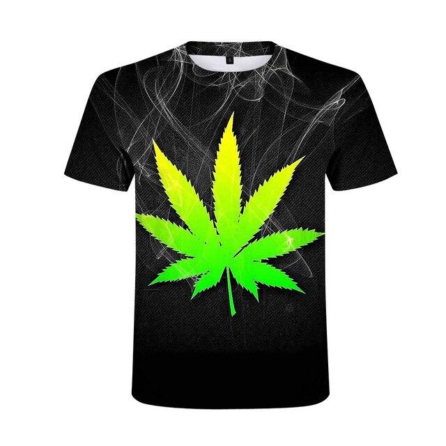 T-Shirt Cannabis Feuille