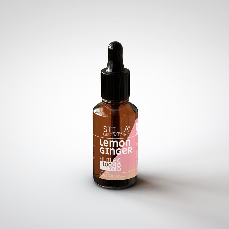 Huile de CBD 10% <br> Citron et Gingembre