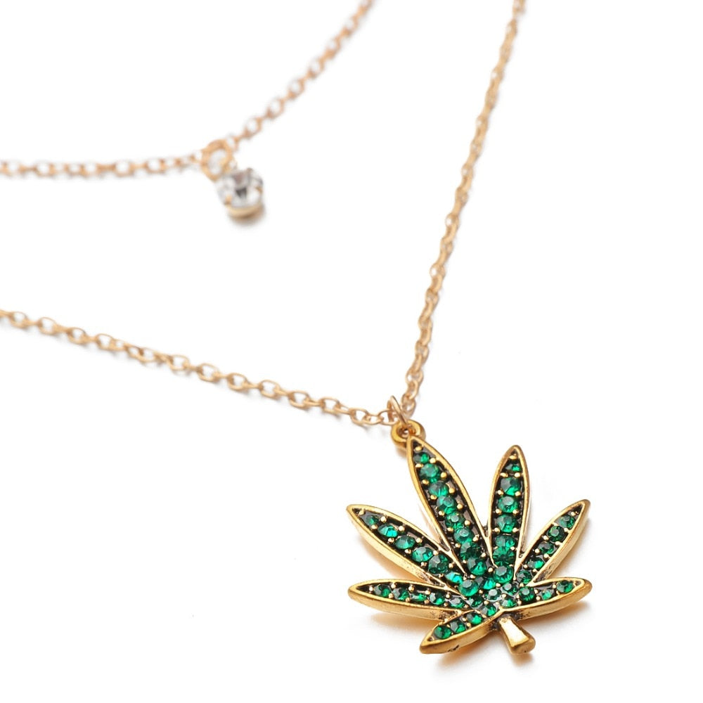 Pendentif Cannabis  Femme