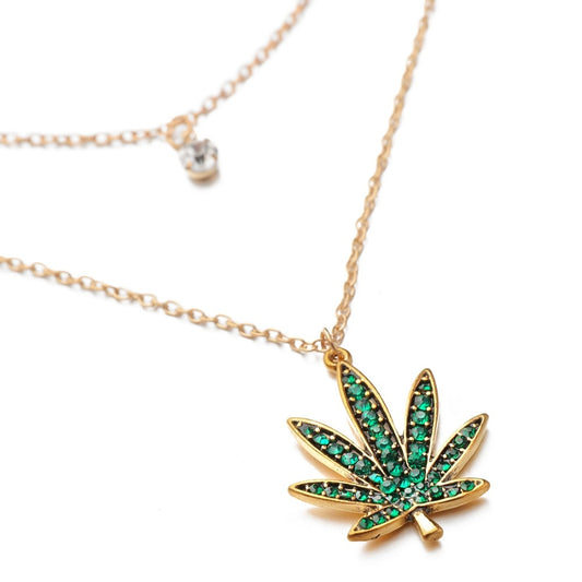 Pendentif Cannabis  Femme