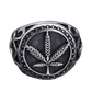 Chevalière Feuille Cannabis