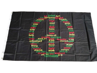 Drapeau Cannabis <br> Peace and Love