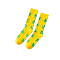 Chaussette Cannabis Jaune et Vert