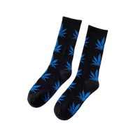 Chaussette Cannabis Noir et Bleu