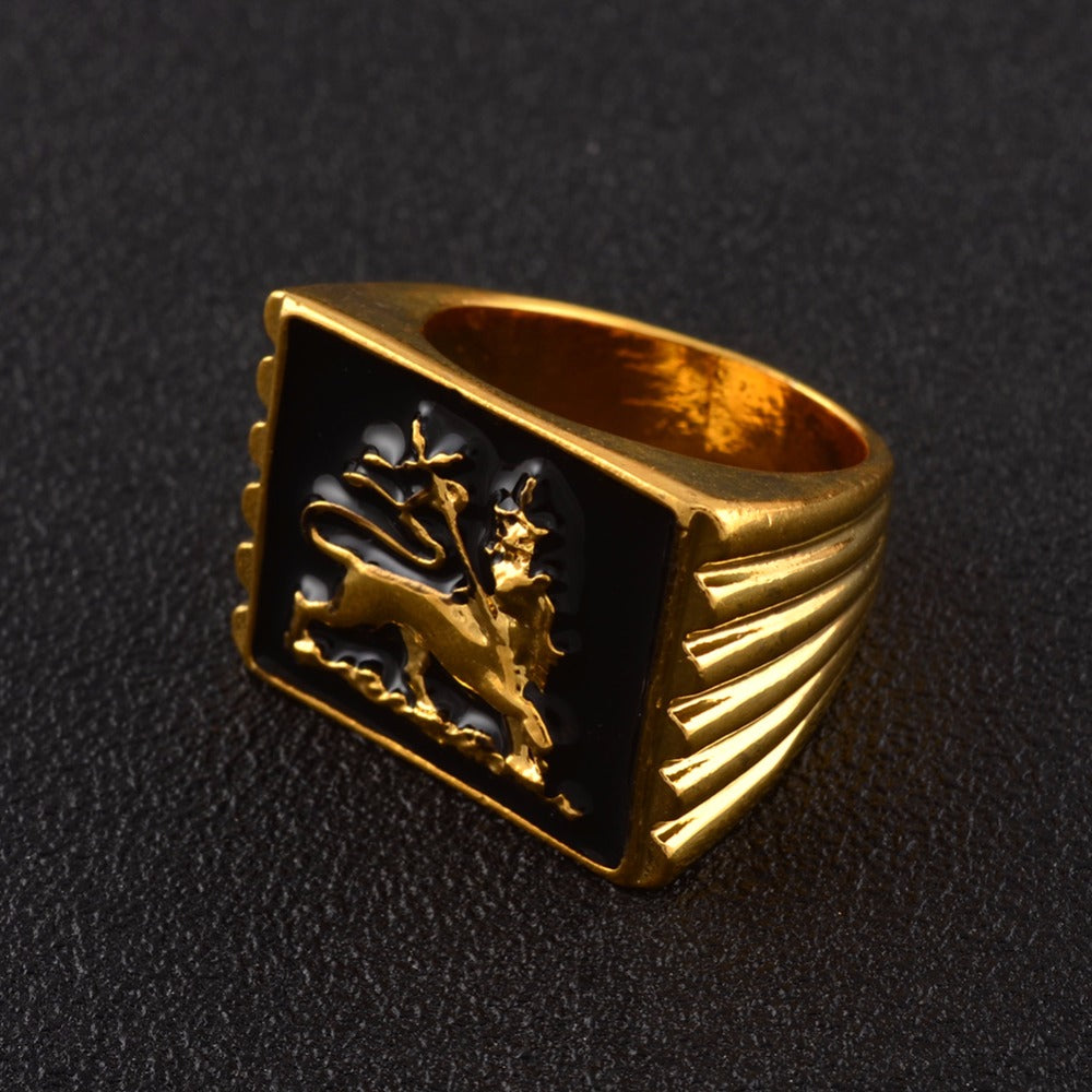 bague lion judah or