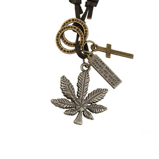 Pendentif Feuille de Cannabis
