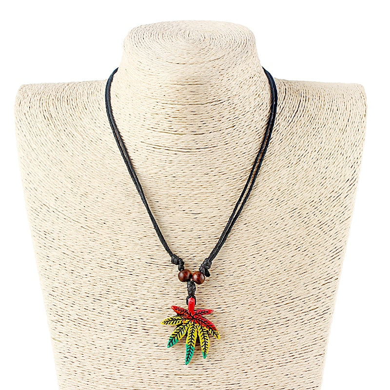 Pendentif Cannabis <br> Rasta