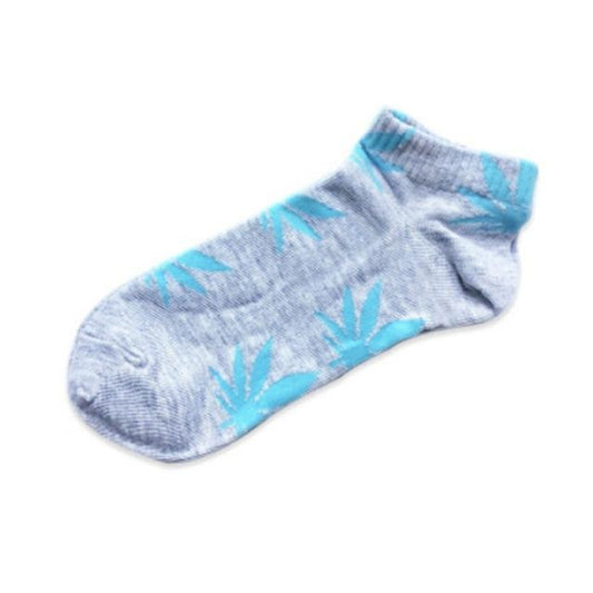 Chaussette Weed Gris et Bleu