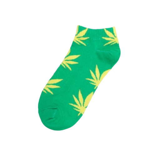 Chaussette Weed Vert et Jaune