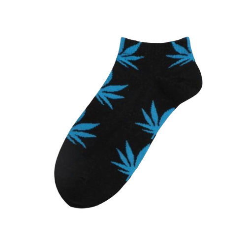 Chaussette Weed Bleu et Noir