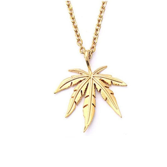 Collier Feuille de Cannabis