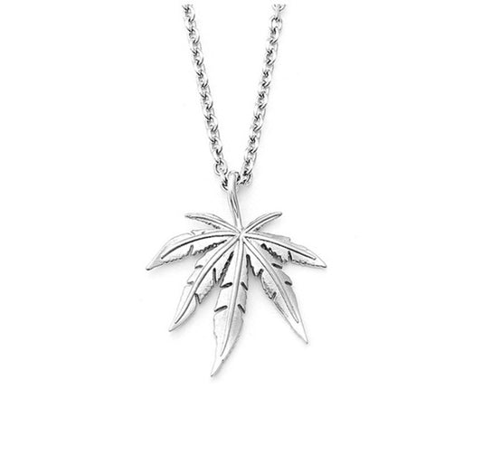 Collier Feuille de Weed