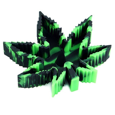 Cendrier <br> Feuille de Cannabis phosphorescent