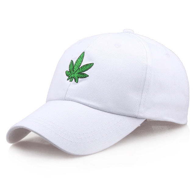 Casquette Blanche Weed
