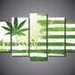 Tableau Cannabis <br> Drapeau Weed
